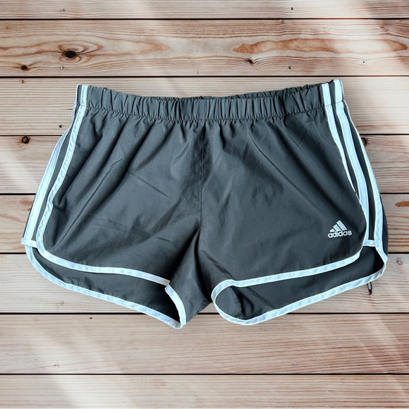 adidas Pants - ADIDAS Women’s Logo Drawstring Athletic Shorts in Black/White